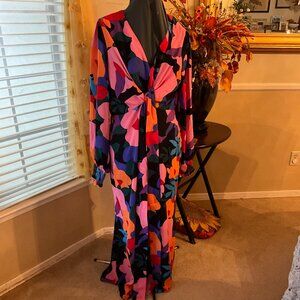 Vibrant Floral Maxi Dress